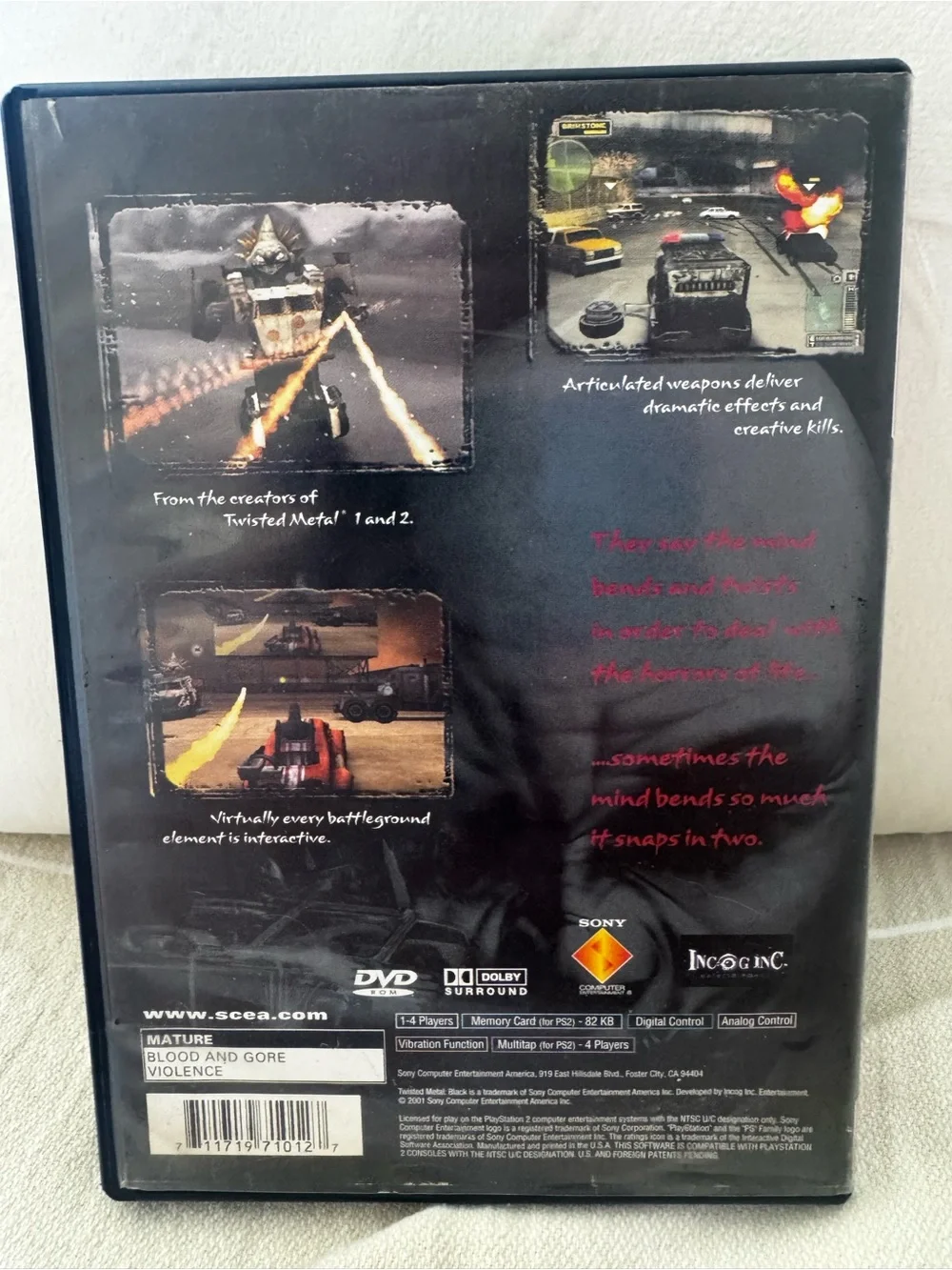 Sony PlayStation 2 Twisted Metal: Black – Black, Red, Orange Cover